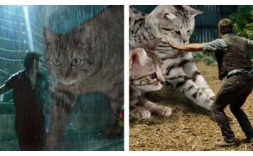 Someone Replaced The Jurassic Park Dinosaurs With Cats, And It’s Pawsome!